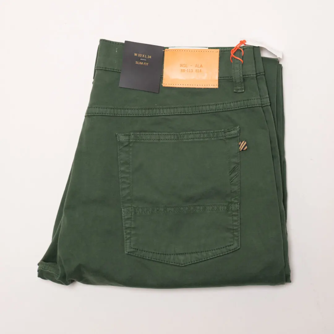 Billy Reid Jeans W33 Men Green MSL-ALA Slim Fit 5-Pocket Chino