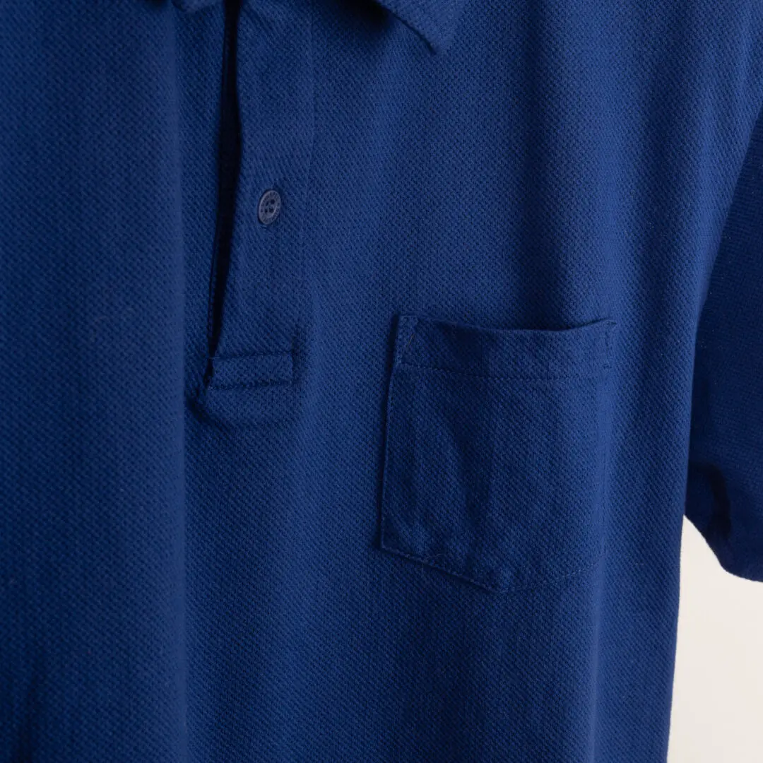 Sunspel Riviera Cotton Polo Size L Men Blue Cotton Casual Shirt