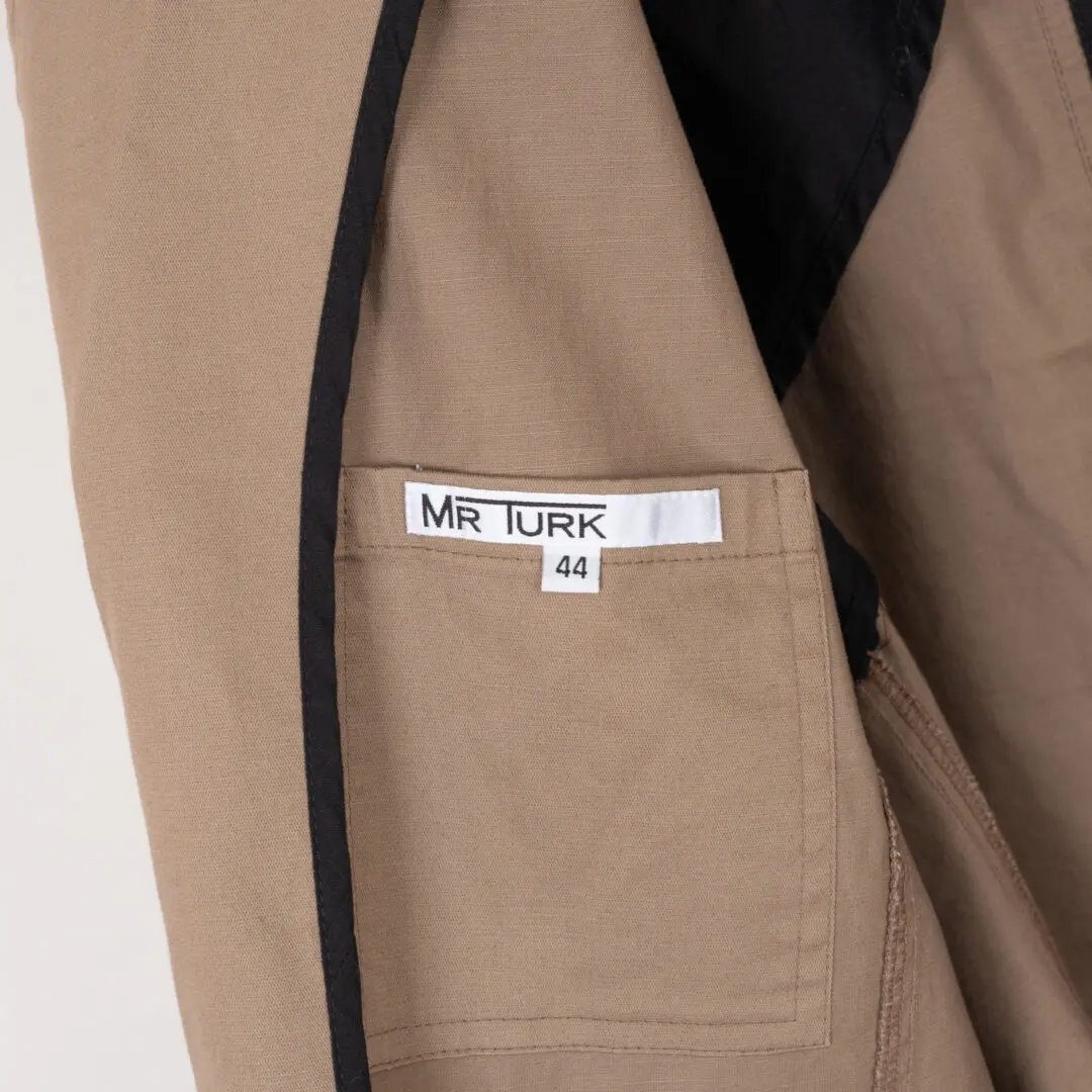 Mr. Turk Blazer Size 44 Light Brown Cotton Unstructured Jacket