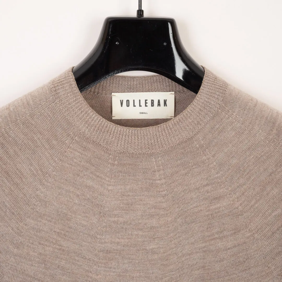 Vollebak Sweater Size S Beige Merino Wool Cashmere Made in Italy