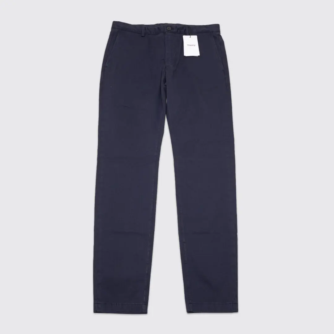 Theory Chino Pant W32 Men Baltic Blue Zaine GD Patton Plus 2