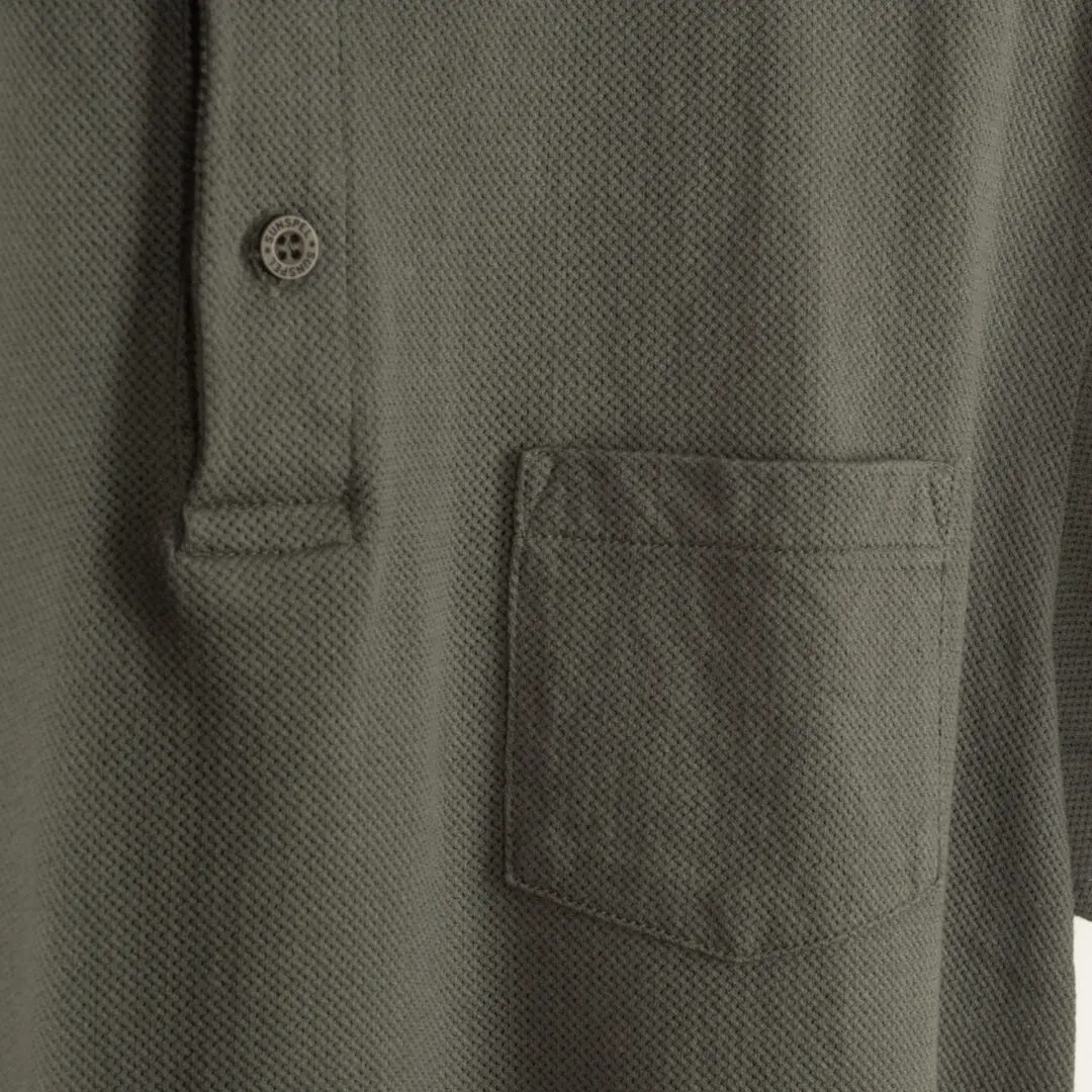 Sunspel Riviera Cotton Polo Size L Men Olive Cotton Casual Shirt