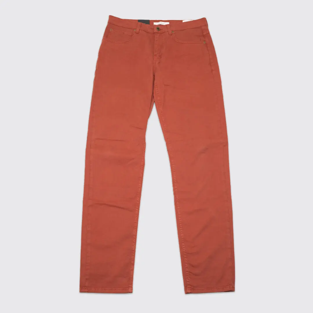 Billy Reid Jeans W33 Burnt Orange MSL-ALA Slim Fit 5-Pocket Chino