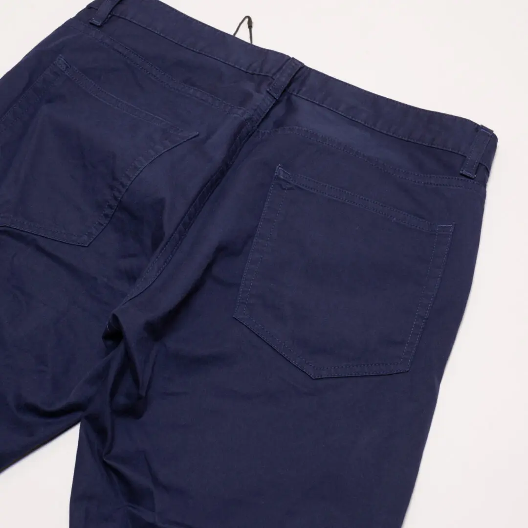 Theory Haydin 5-Pocket Pants W31 Navy Blue Stretch Cotton Chino