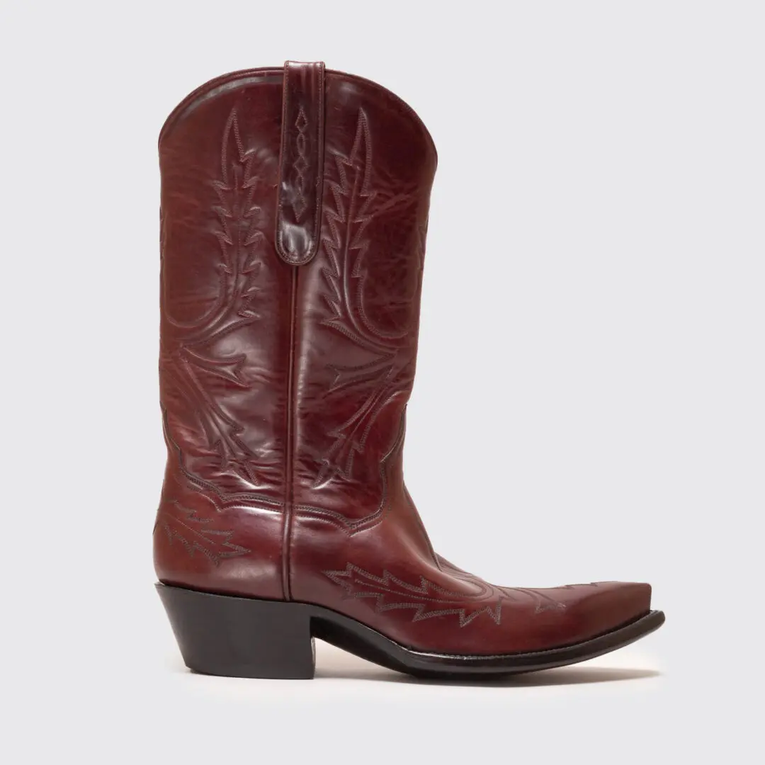 Back at the Ranch Santa Fe Western Boot Size 9 Men Oxblood Cowboy