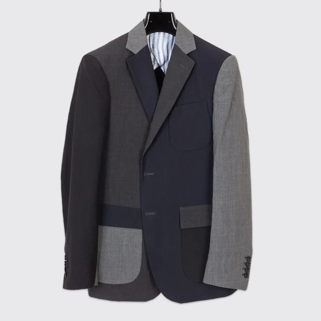 Wooster x Lardini Blazer Size EU48 Color Block Wool Made in Italy