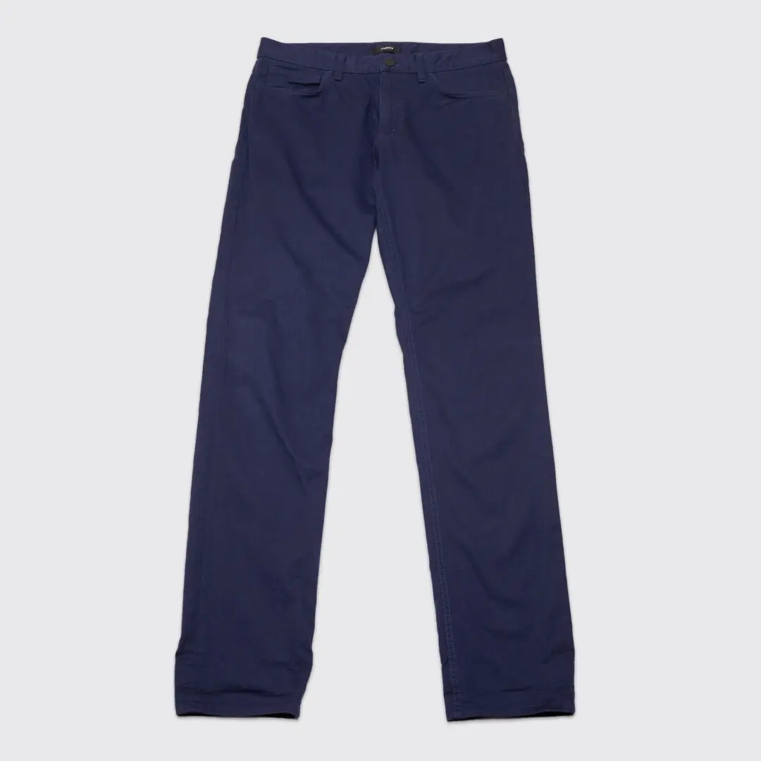 Theory Haydin 5-Pocket Pants W31 Navy Blue Stretch Cotton Chino