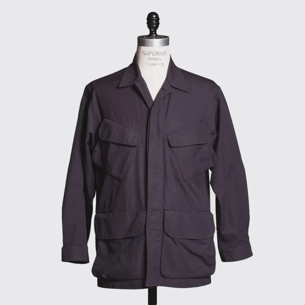 Drake's London men's Jungle Jacket in navy blue