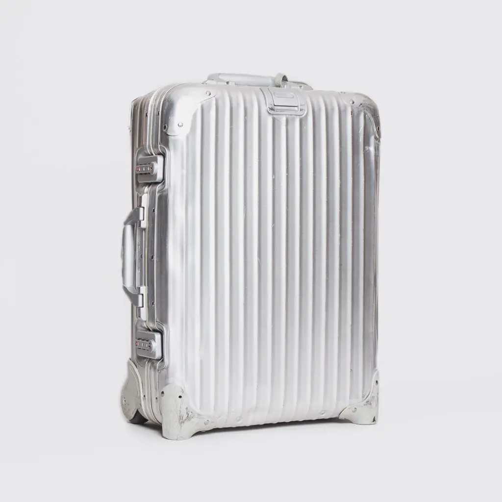 Rimowa suitcase, aluminum, Topas model with 2 wheels