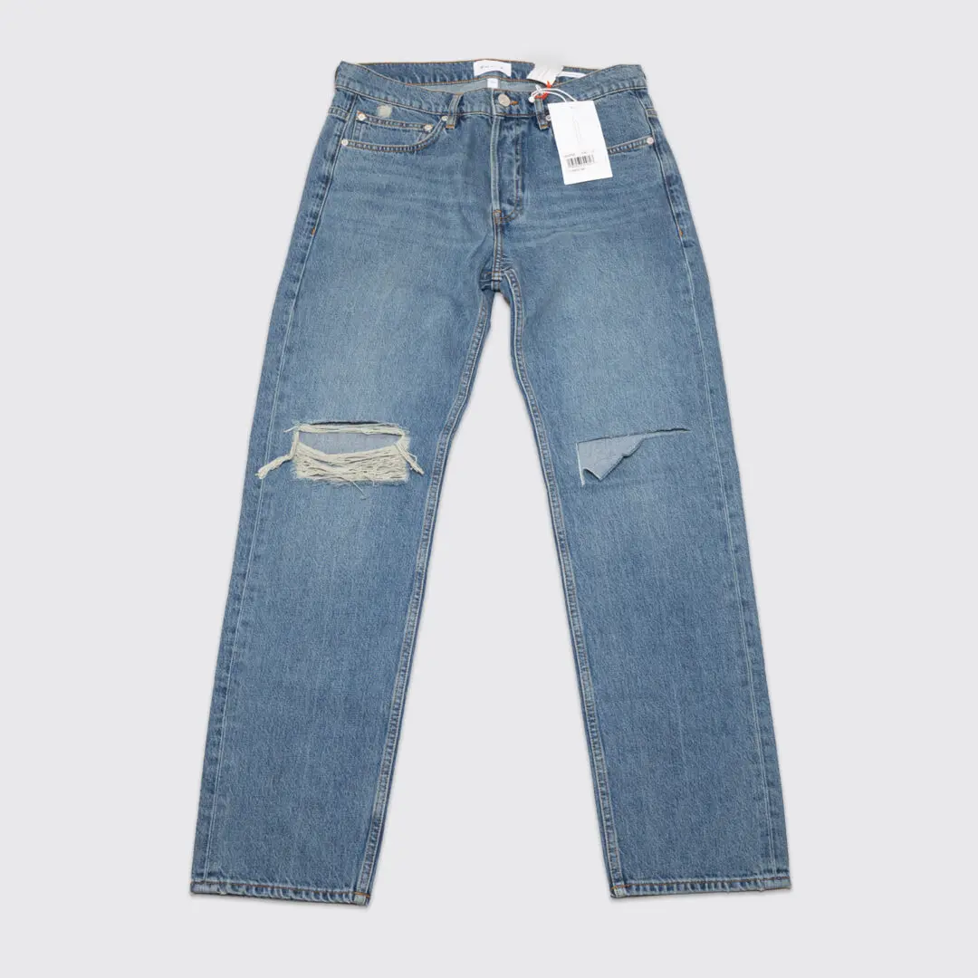 FRAME Jeans W32 L31 Men The Straight Itaska Destruct Ripped Denim