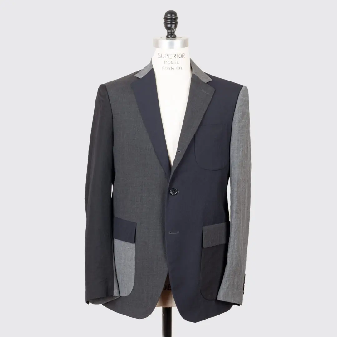 Wooster x Lardini Blazer Size EU48 Color Block Wool Made in Italy