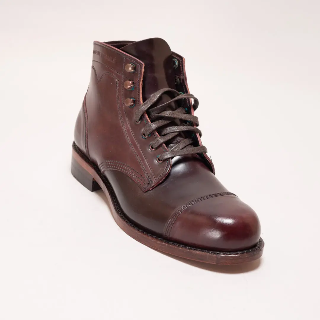 Wolverine Shell Cordovan Boots Size 8 Men 135LTD 6" Cap Toe Derby