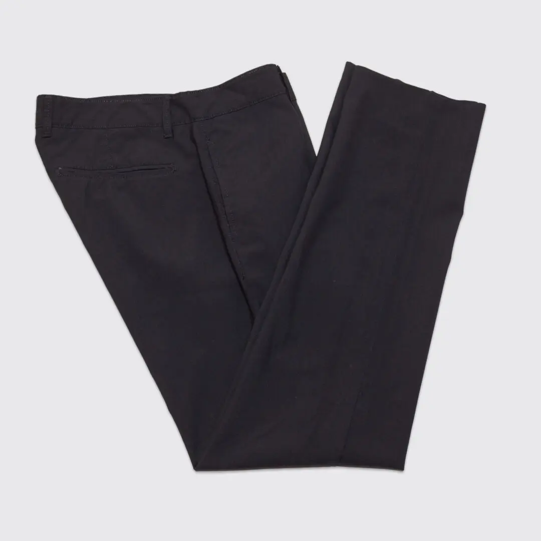 Massimo Alba Pants Size EU46 Black Lightweight Wool Regular Fit