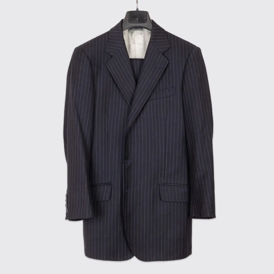 Duca Sartoria Suit Size 36 Blue Loro Piana Wool Cashmere Flannel