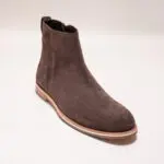 Helm Pablo Dress Boot Size 12 Chocolate Balthazar Suede Zipper