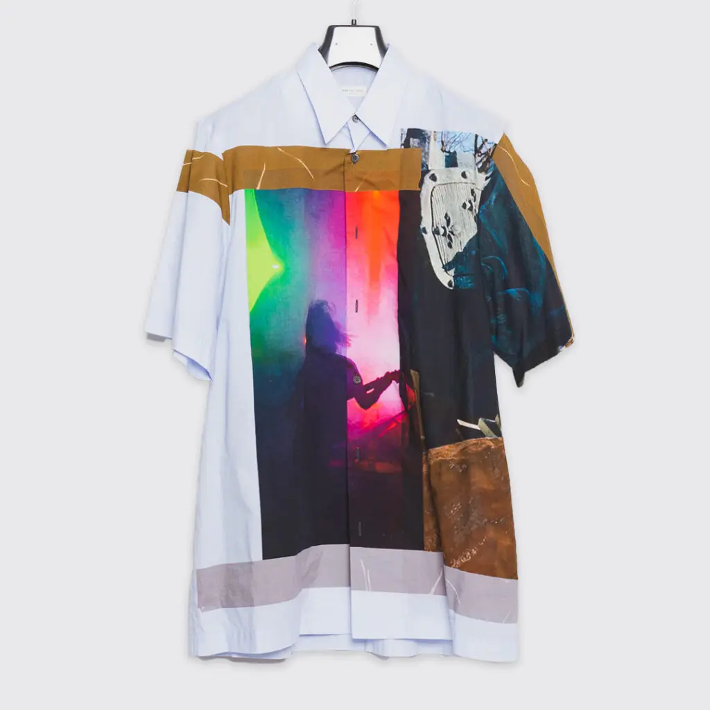 Dries Van Noten shirt, photo print concert theme 