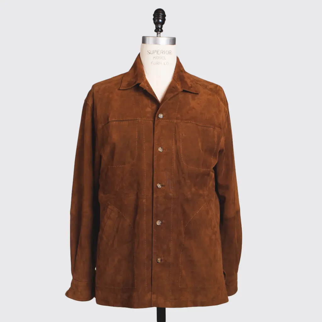 Tobacco brown suede jacket by Golden Bear