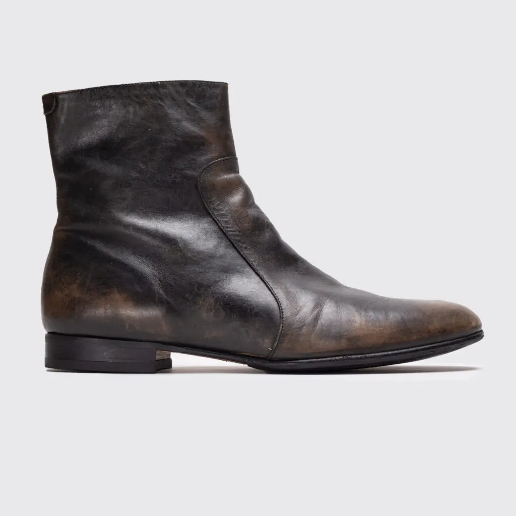 Maison Margiela boots in distressed leather