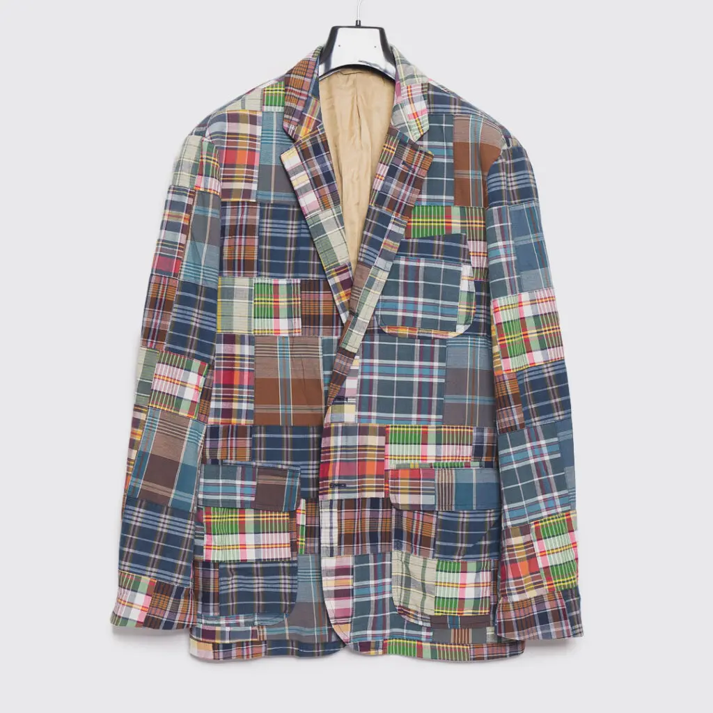 Polo Ralph Lauren patchwork Indian madras blazer