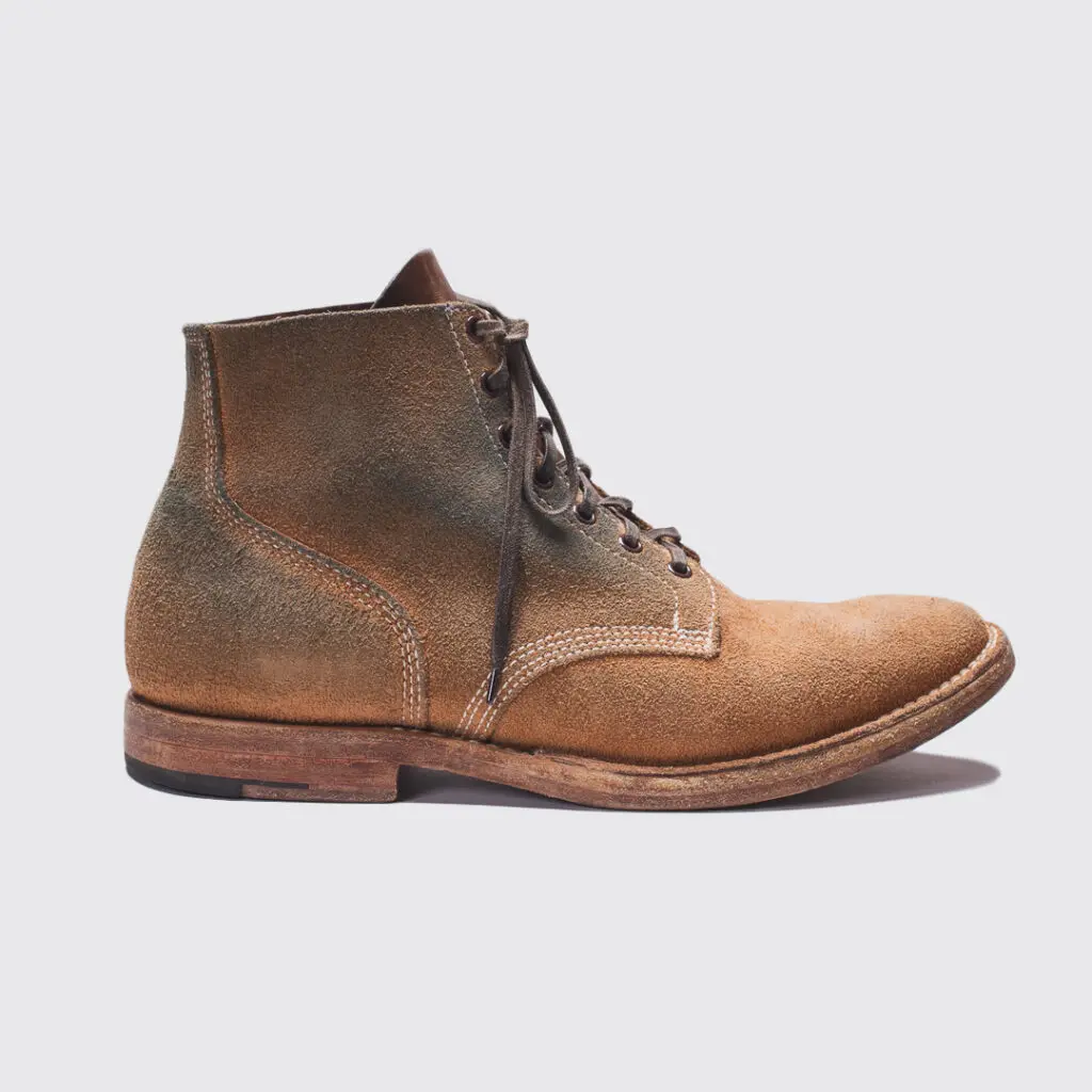 Viberg service boots wheat color roughout leather