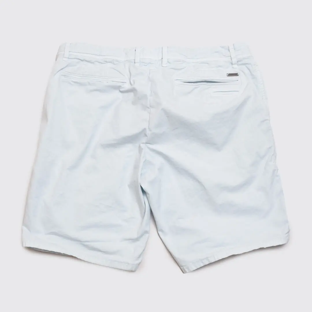 Rodd & Gunn The Peaks Custom Fit Short Size W32 Mint Blue Cotton