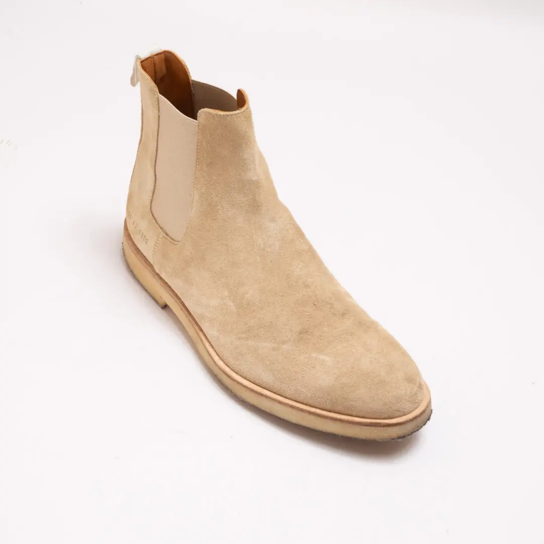 Common Projects Chelsea Boots Size EU43 Men Tonal Beige Suede