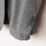 Isaia Napoli Sport Coat EU48 Gray Wool Silk Basket Weave *Damaged