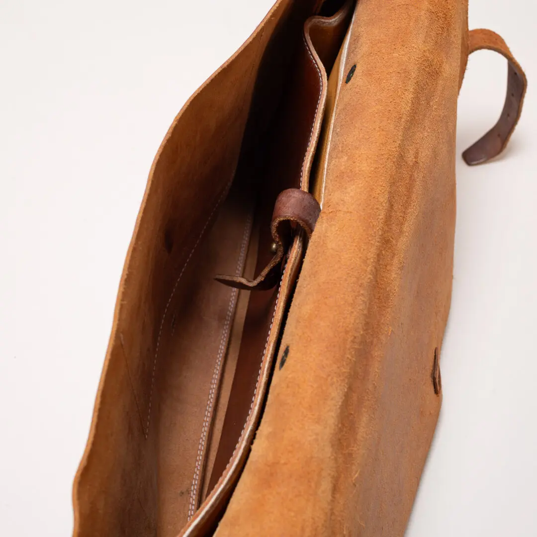 Whipping Post Leather Messenger or Laptop Bag Tan Full Grain