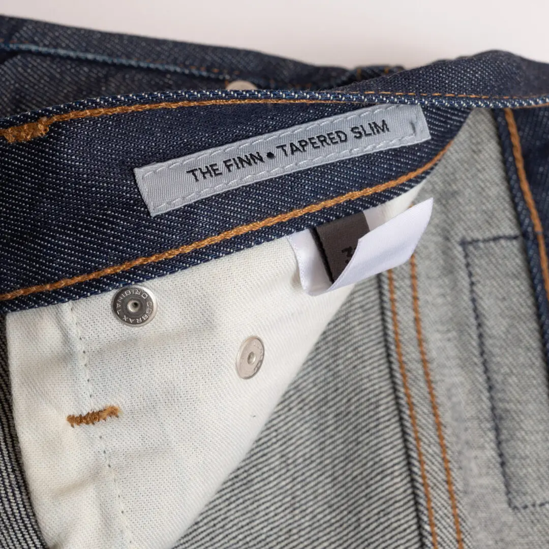 S.M.N. Studio Jean W31 Men the Finn Tapered Slim Stretch Selvedge