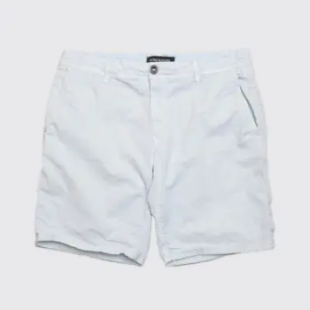 Rodd & Gunn The Peaks Custom Fit Short Size W32 Mint Blue Cotton