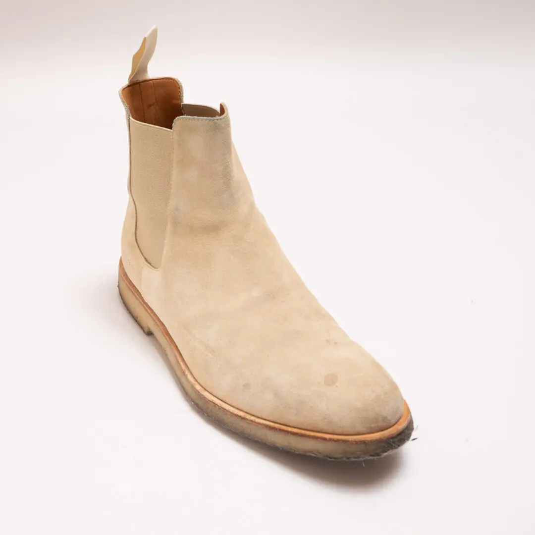 Common Projects Chelsea Boot Size EU43 Beige Suede Crepe Sole