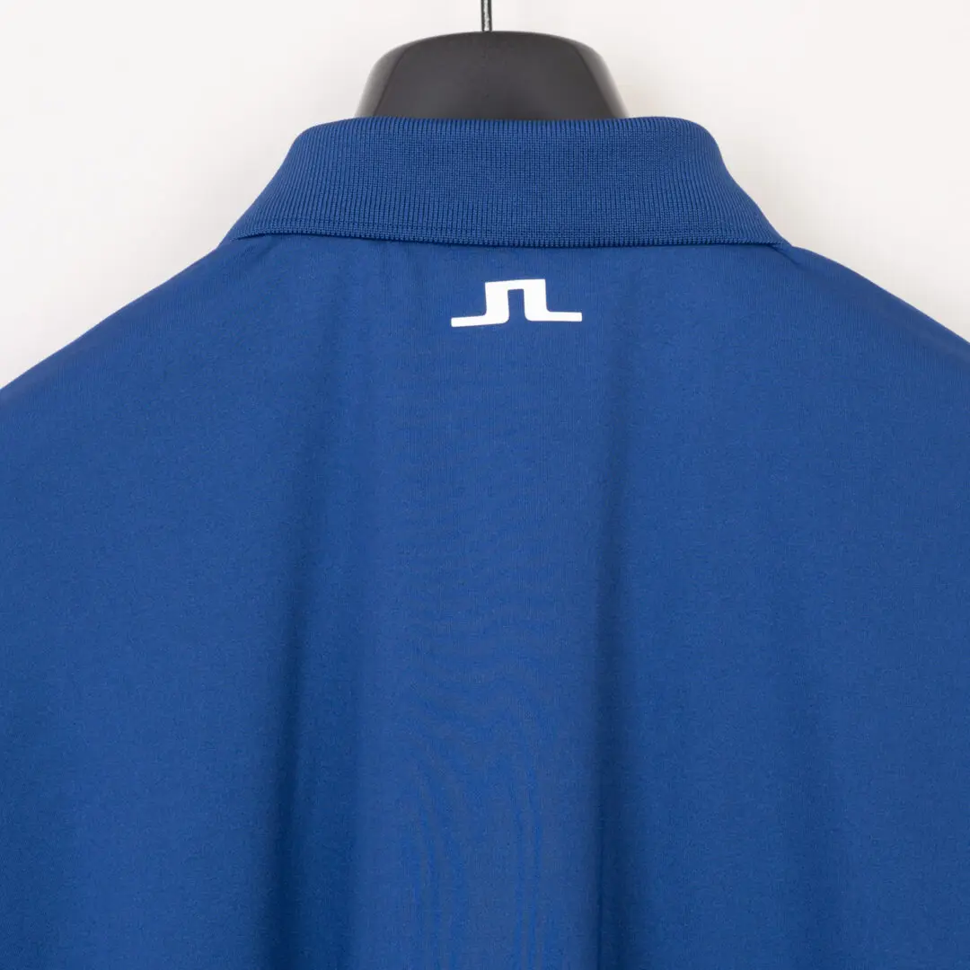 J.Lindeberg Lionel Regular Fit Polo Size M Estate Blue Golf Shirt