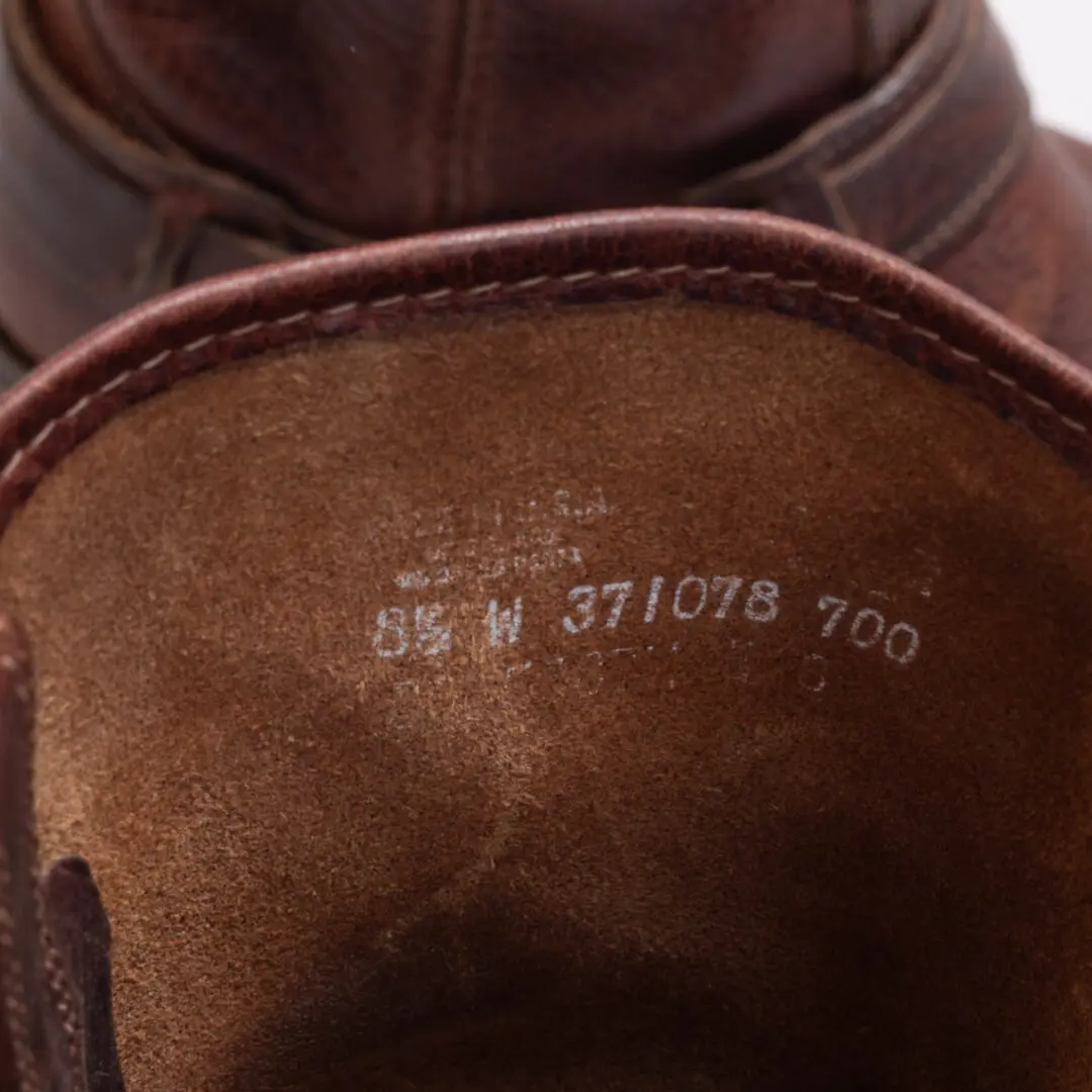 FRYE Harness Boot Size 8.5 W Men Brown Leather Western w/ Buckle