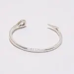 Miansai Fish Hook Cuff Bracelet Size S Polished Sterling Silver