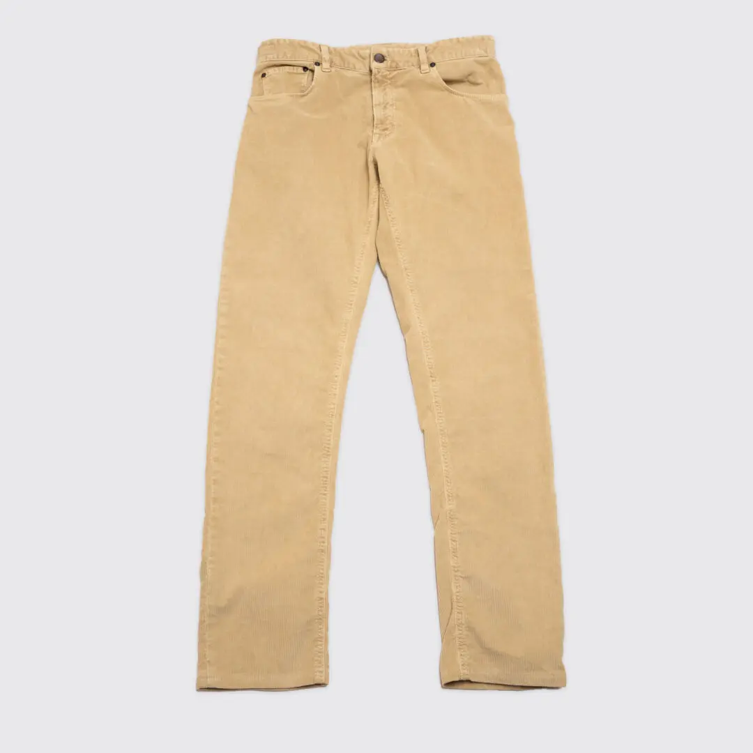 PT Torino 5-Pocket Corduroy Pants Beige Jazz Fit Made in Italy