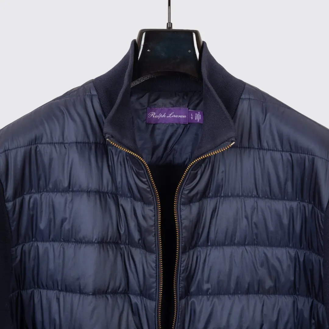 Ralph Lauren Purple Label Size L Men Quilted Hybrid Jacket Navy