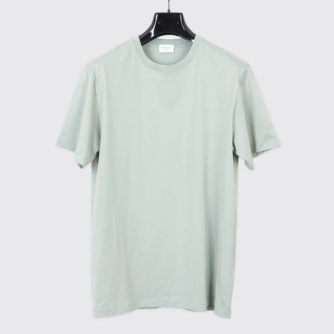 Handvaerk T-Shirt Size M Sage Green Fine Pima Cotton Crewneck