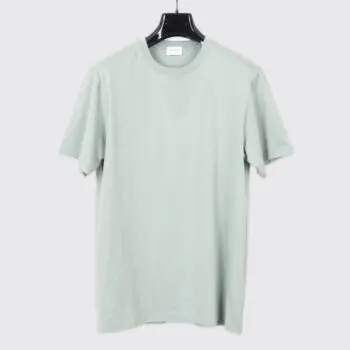 Handvaerk T-Shirt Size M Sage Green Fine Pima Cotton Crewneck