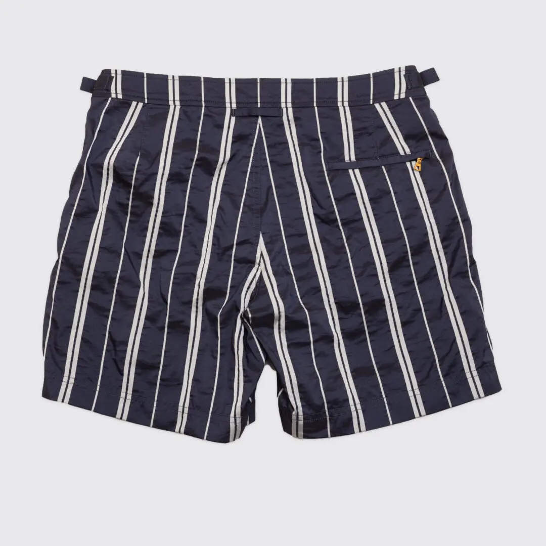 Orlebar Brown Swim Shorts W32 Classic Bulldog Navy Blue Stripes