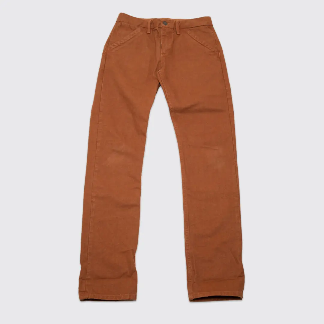 Freenote Cloth Cotton Pant W30 Rust Canvas Slash Pocket Made in USA