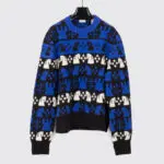 Burberry Prorsum Size L Chess Intarsia Wool Blend Jumper Sweater