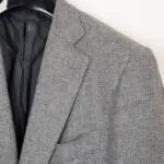 Isaia Napoli Sport Coat EU48 Gray Wool Silk Basket Weave *Damaged