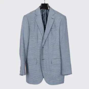 Ermenegildo Zegna Milano Easy Fit Jacket Size EU48 Steel Blue