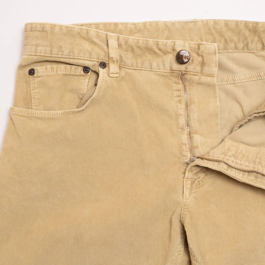 PT Torino 5-Pocket Corduroy Pants Beige Jazz Fit Made in Italy