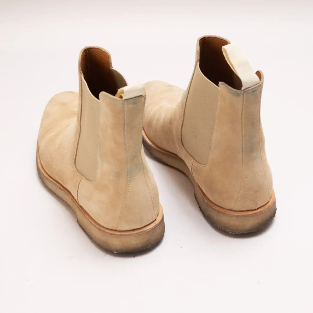 Common Projects Chelsea Boot Size EU43 Beige Suede Crepe Sole