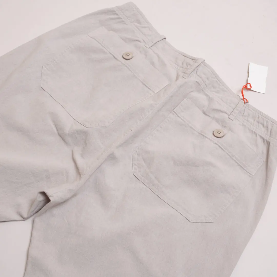 Leonard Frisbie Skinner Pant Size M Sand Grey Casual Drawstring