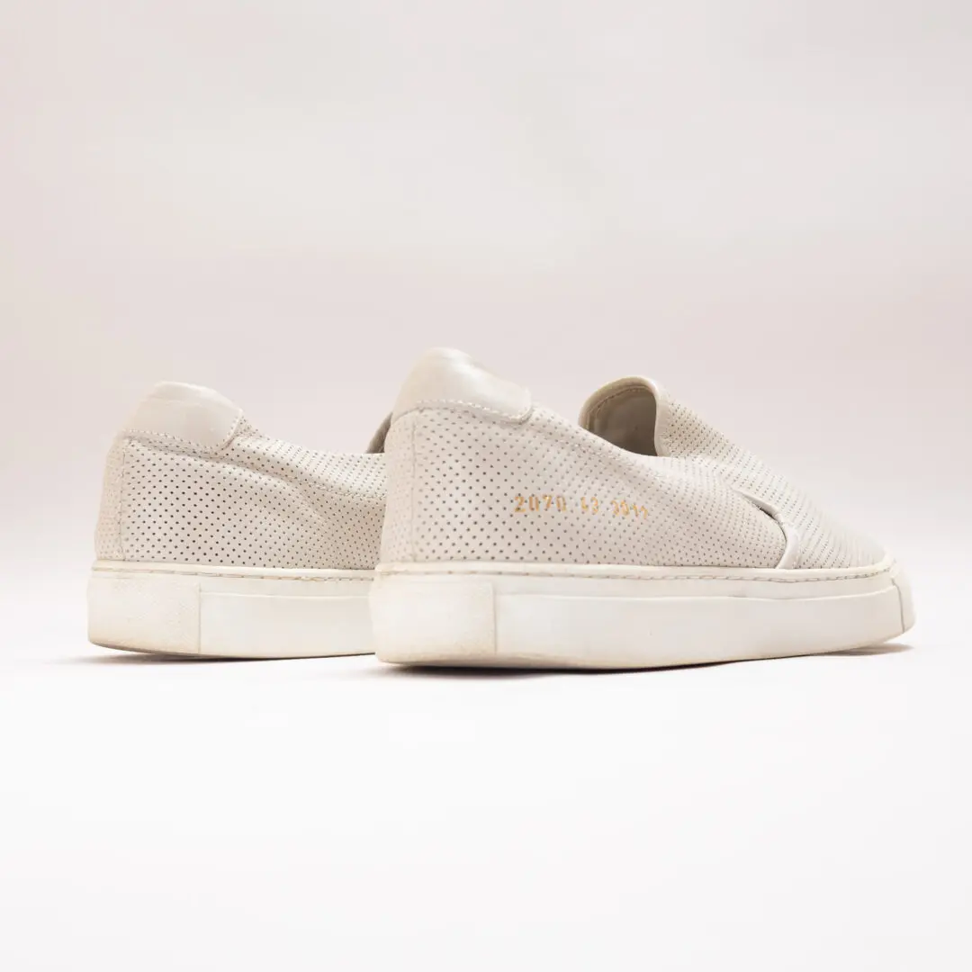 Common Projects Sneaker Size EU43 Gray Perforated Slip On Shoes