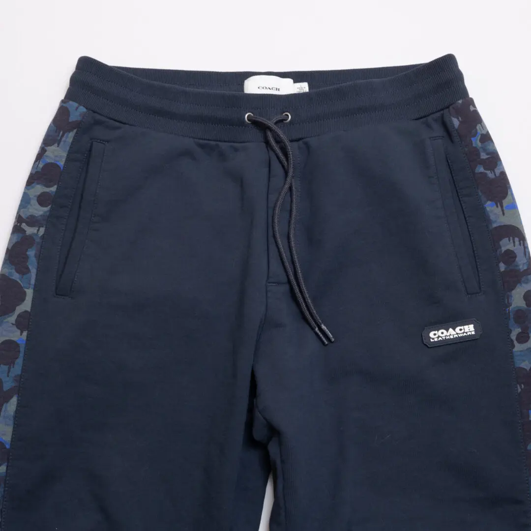 Coach Sweatpants Navy Size L Men Camo Printed Cotton Jogger