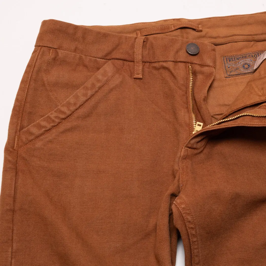 Freenote Cloth Cotton Pant W30 Rust Canvas Slash Pocket Made in USA