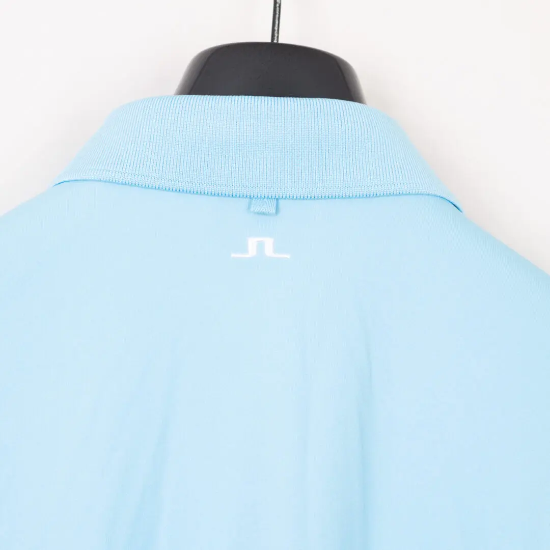 J.Lindeberg Tour Tech Reg Fit Polo Size L Men Bright Blue S/S